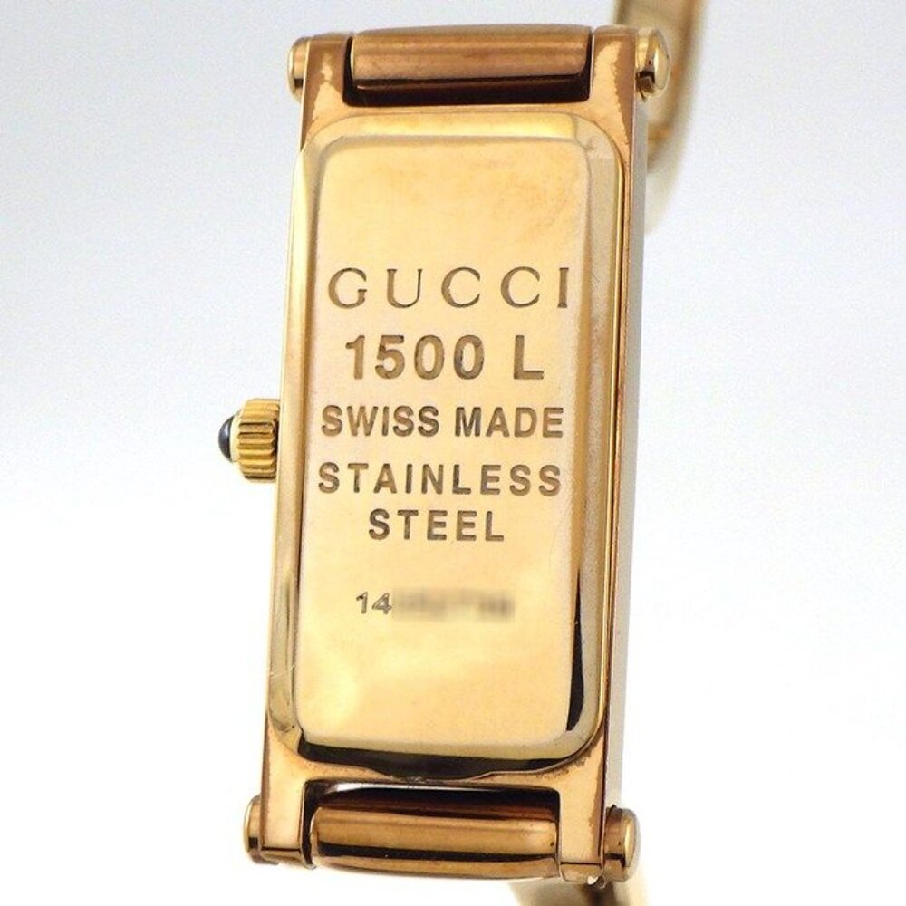 Gucci Watch Bangle Rectangular 1 Point Diamond Gg… - image 4